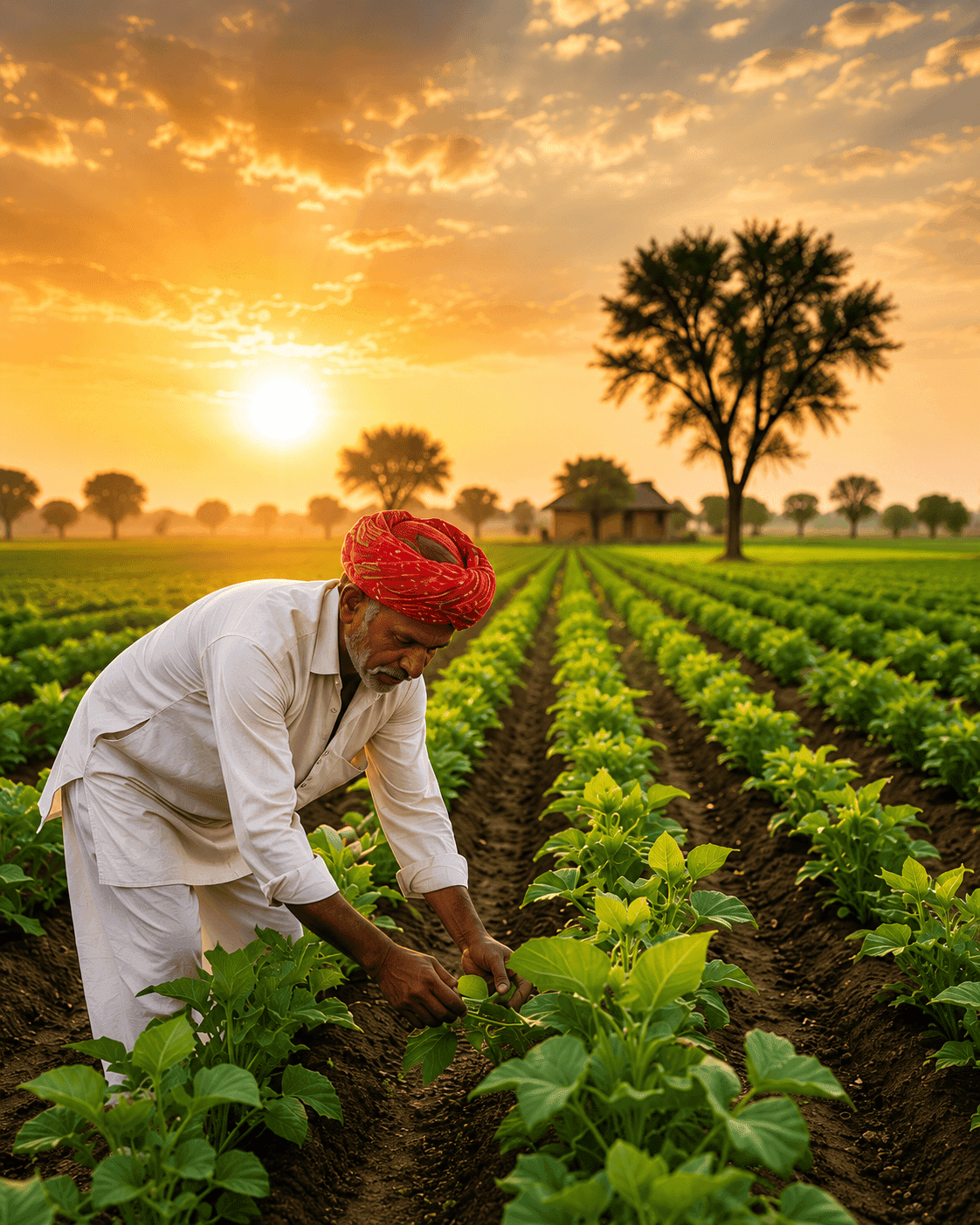 Organic farming in Rajasthan fields